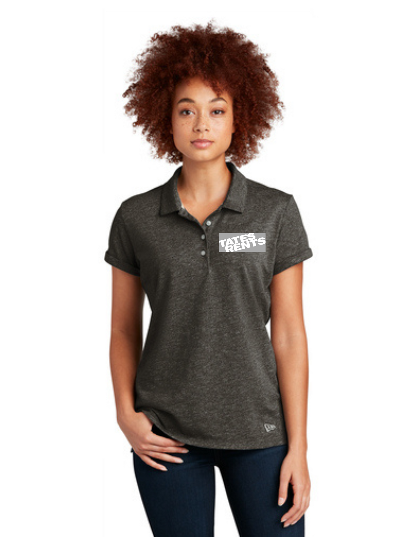 WOMENS - Managers Corner - New Era Polo (BLACK TWIST)