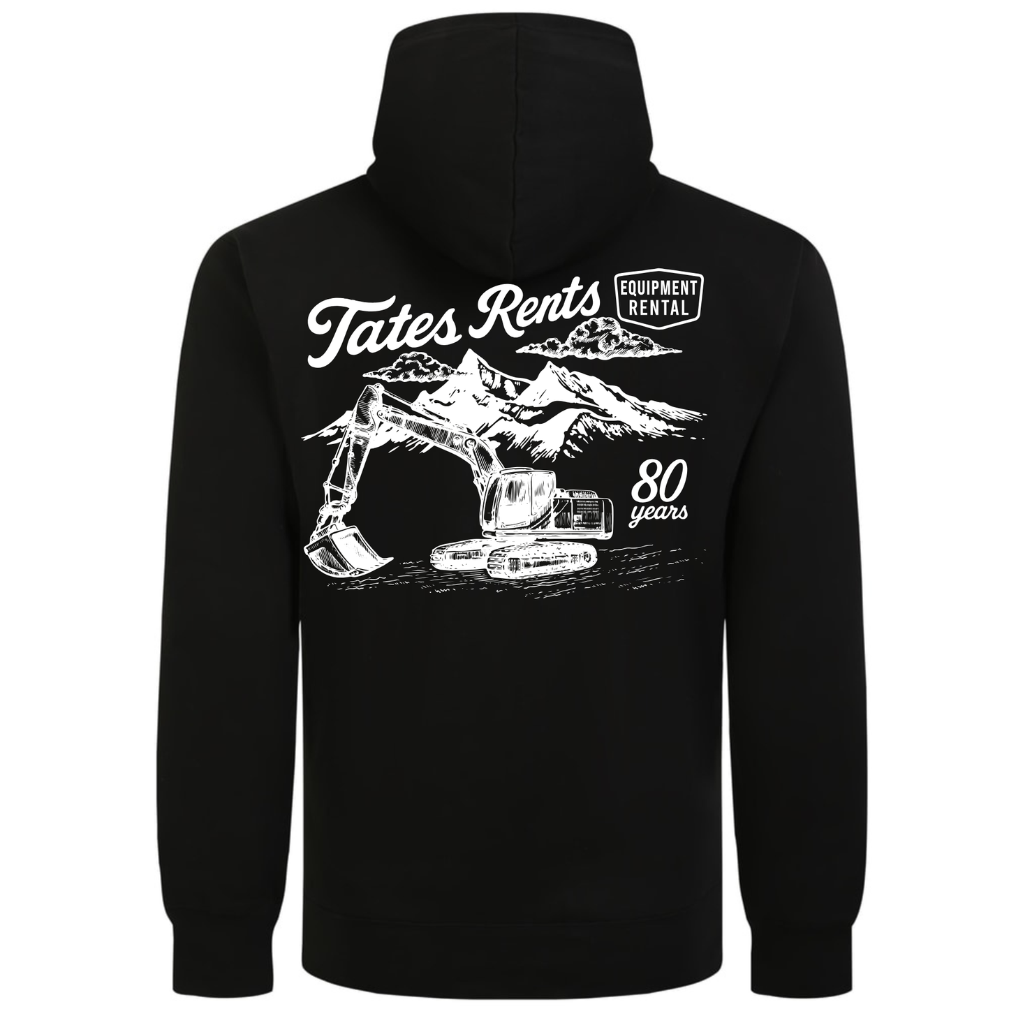 BIG & TALL - Original Pullover Hoodie w/ 80 Years Logo - BLACK