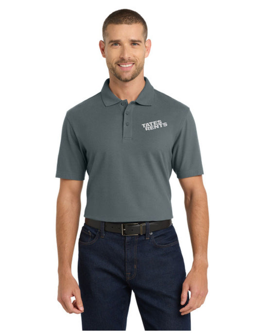 TALL Managers Corner - Port Authority Polo (HEATHERED STEEL)