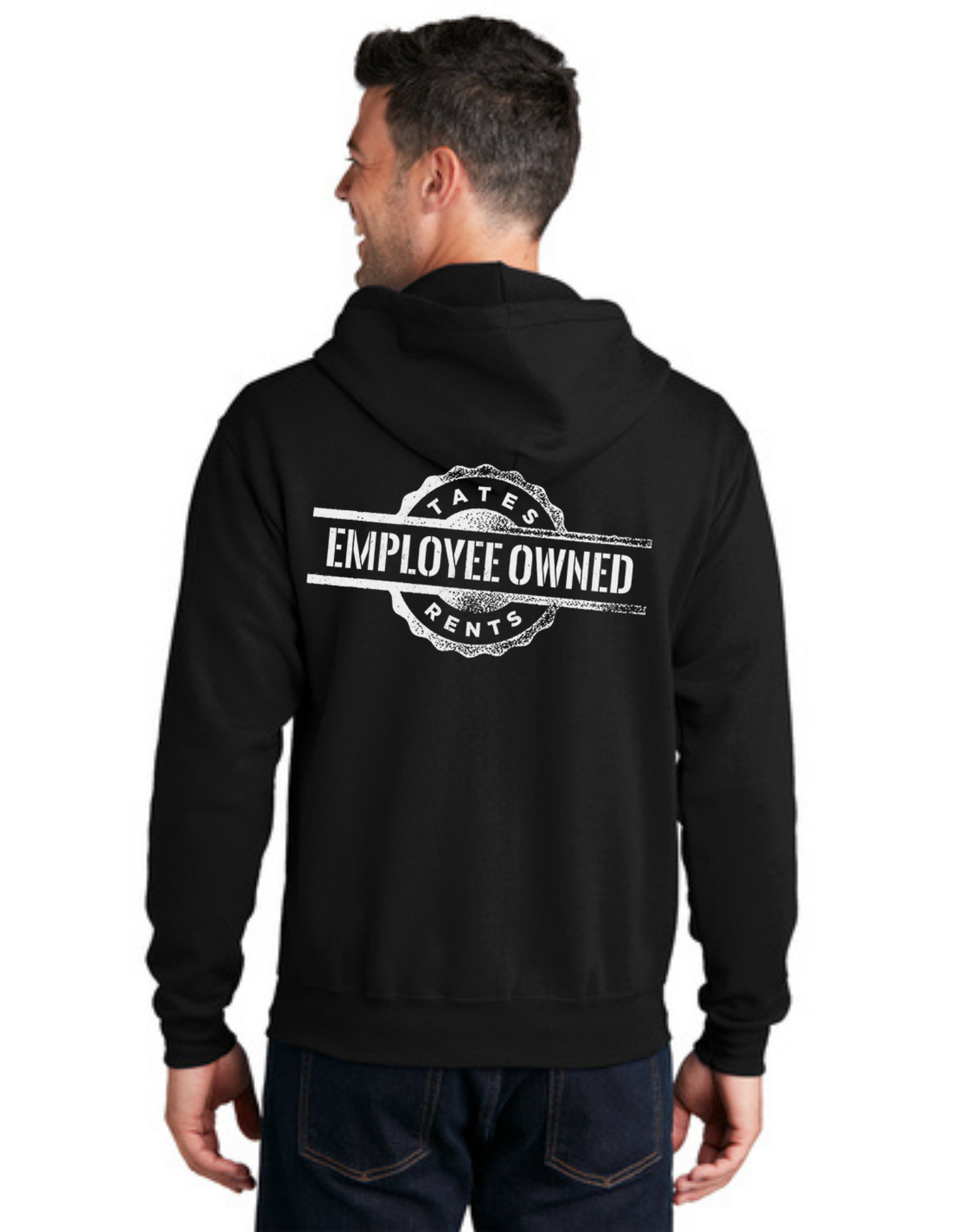 TALL Tates Zip Hoodie (JET BLACK)