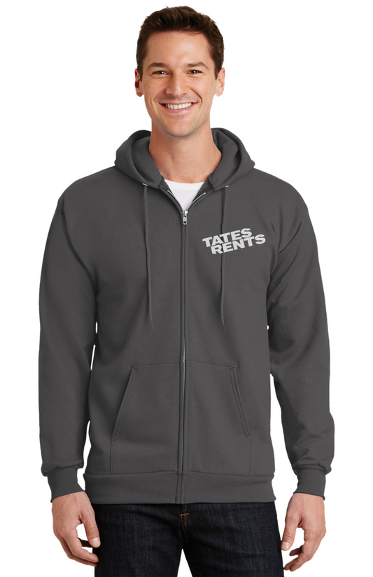 TALL Tates Zip Hoodie (CHARCOAL)