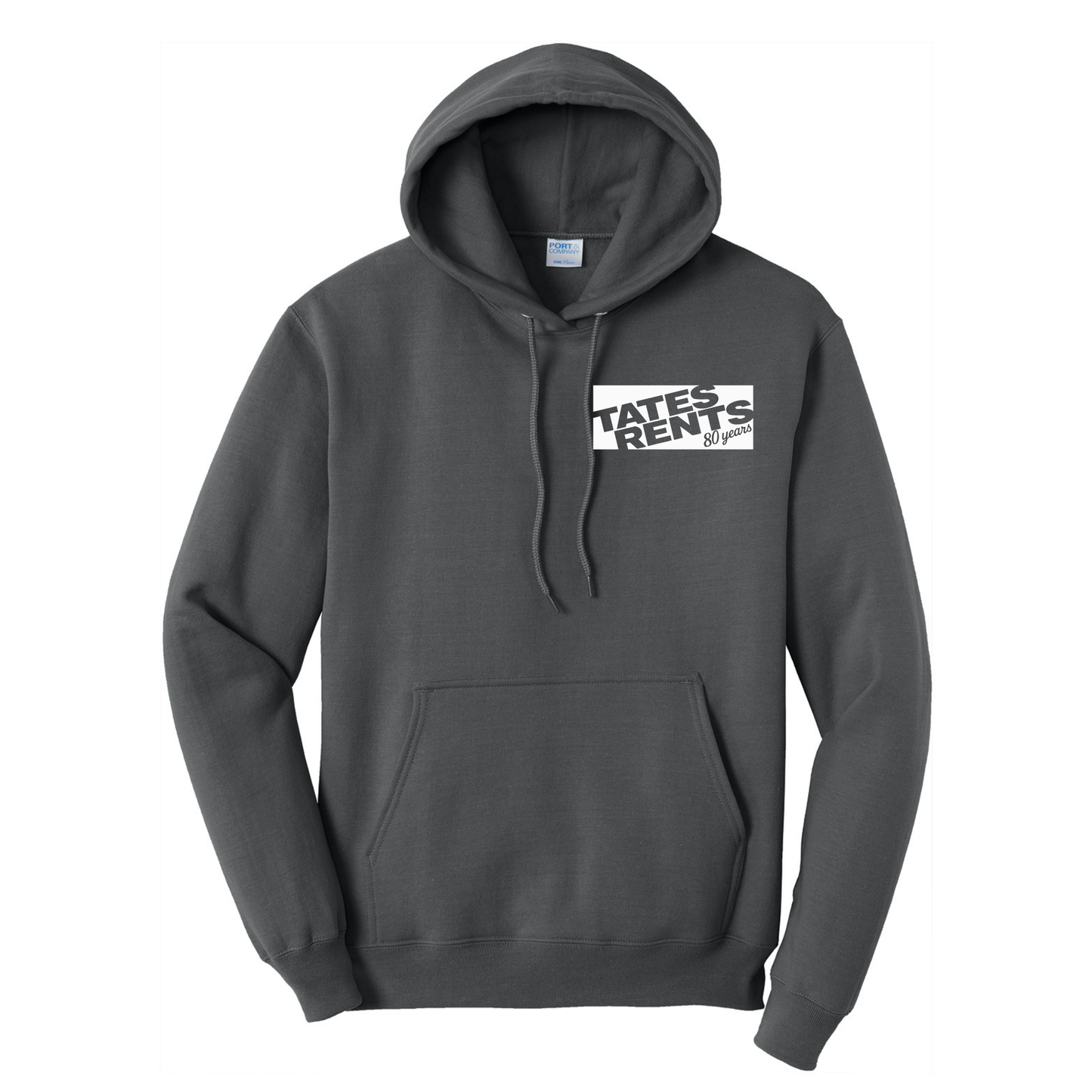 80 YEARS - Port & Co™ **TALL** Core Fleece Pullover Sweatshirt - CHARCOAL