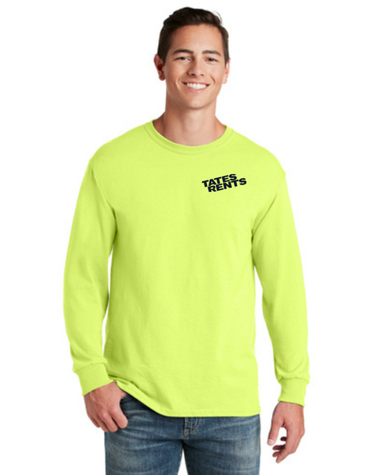 TALL Tates Long Sleeve Shirt - High Vis - (SAFETY GREEN)