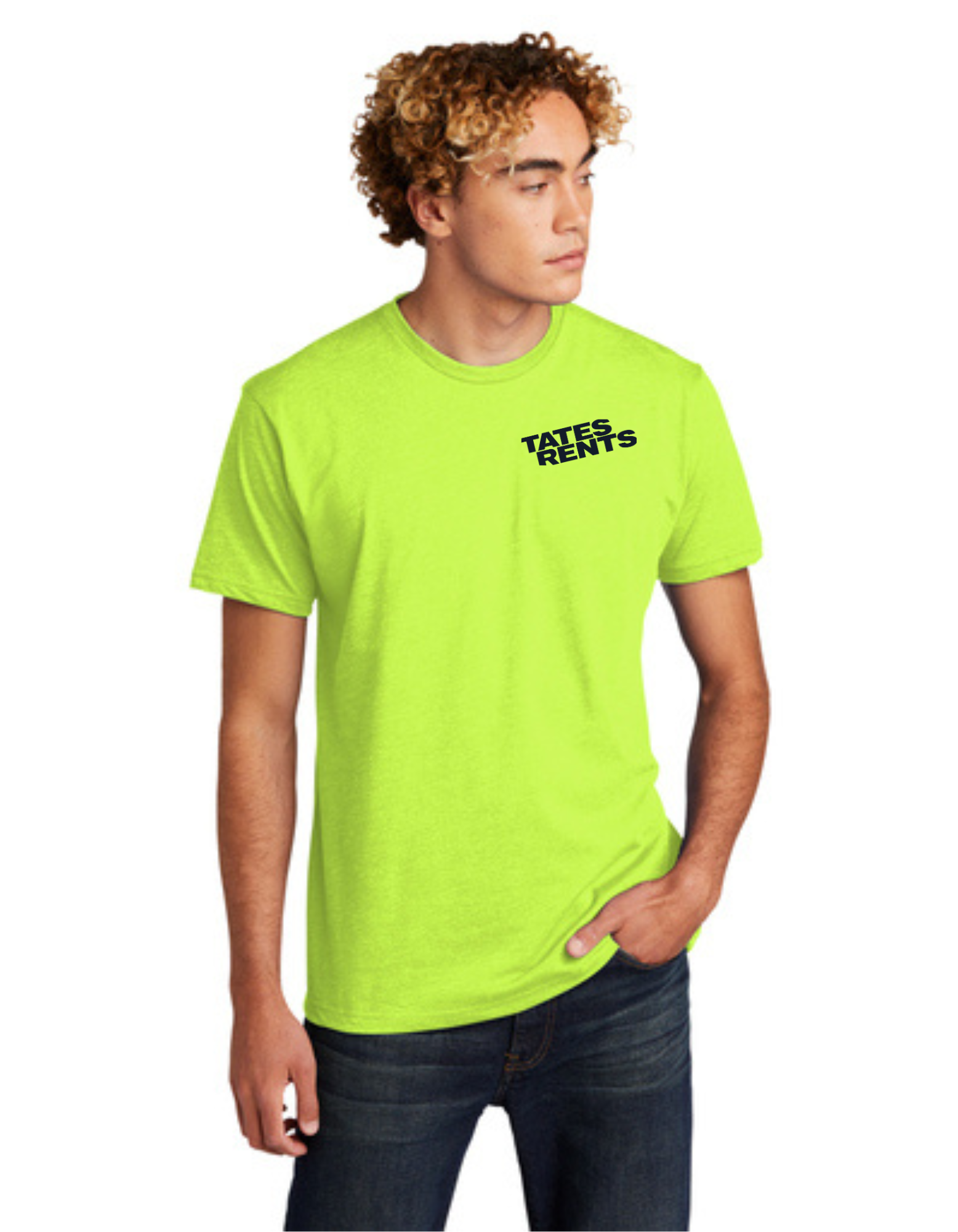 Tates Short Sleeved Tshirt - Hi Vis Yellow – Rents