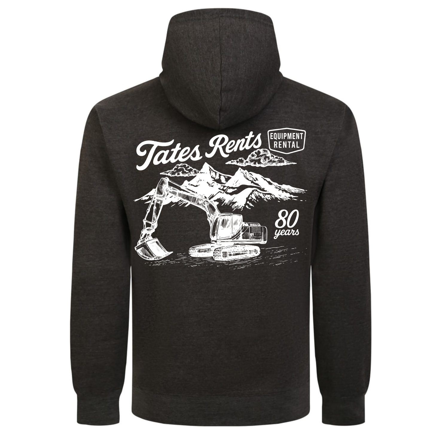 BIG & TALL - Original Pullover Hoodie w/ 80 Years Logo - CHARCOAL