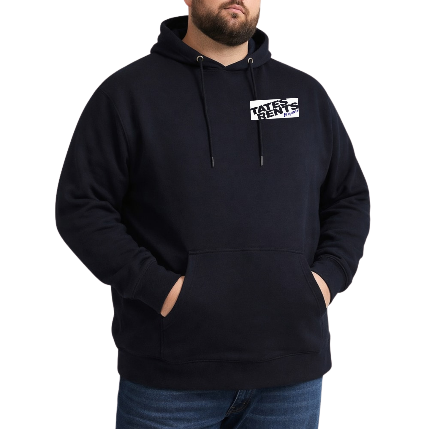 BIG & TALL - Original Pullover Hoodie w/ 80 Years Logo - NAVY