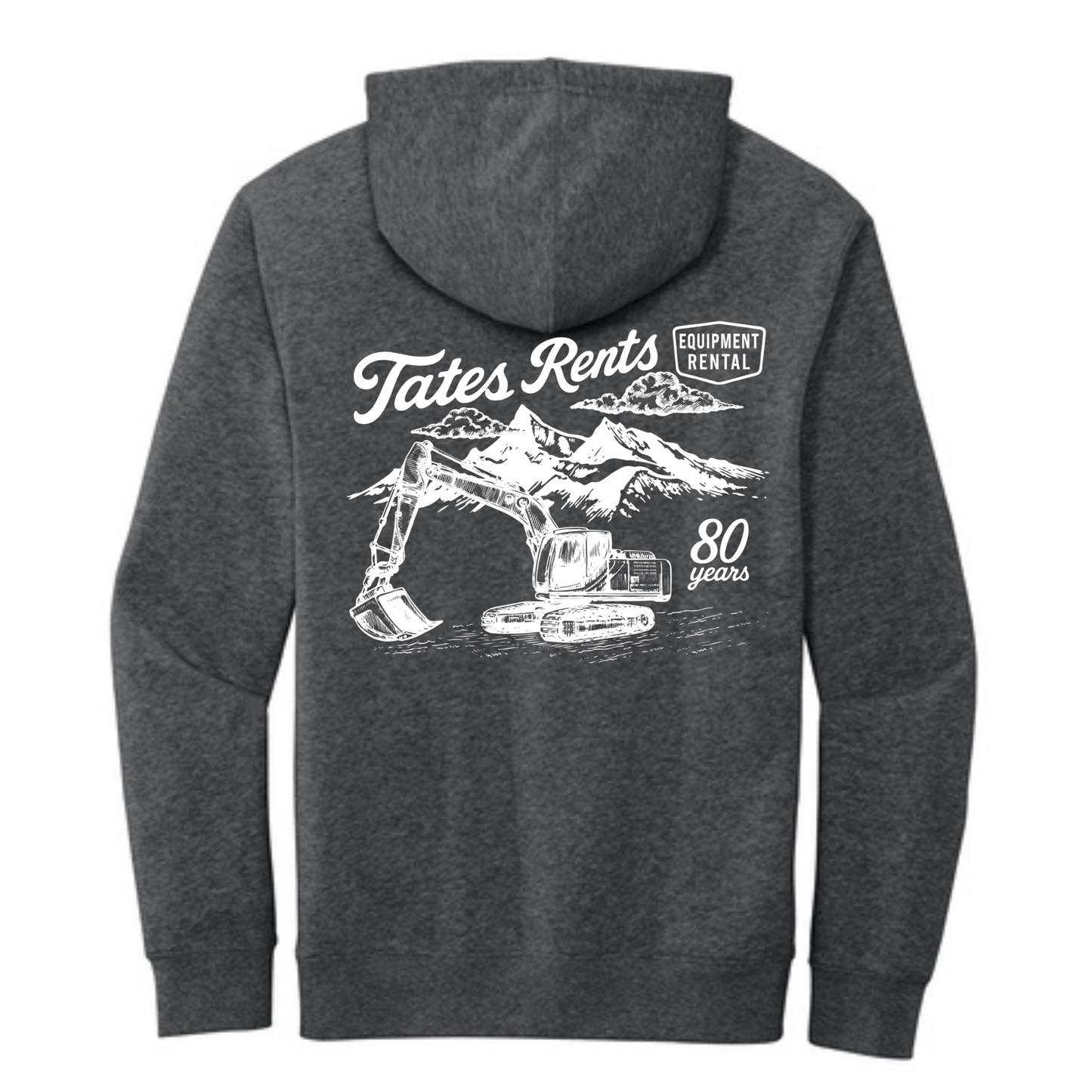 80 YEARS - District® V.I.T.™ Fleece Hoodie - HEATHER CHARCOAL