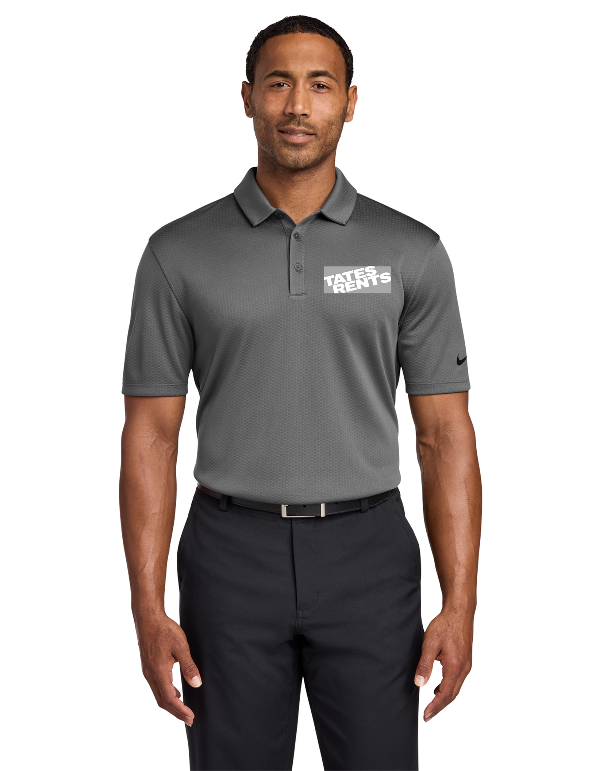 MANAGER'S CORNER - Nike Dri-Fit Hex Textured Polo (DARK GREY)