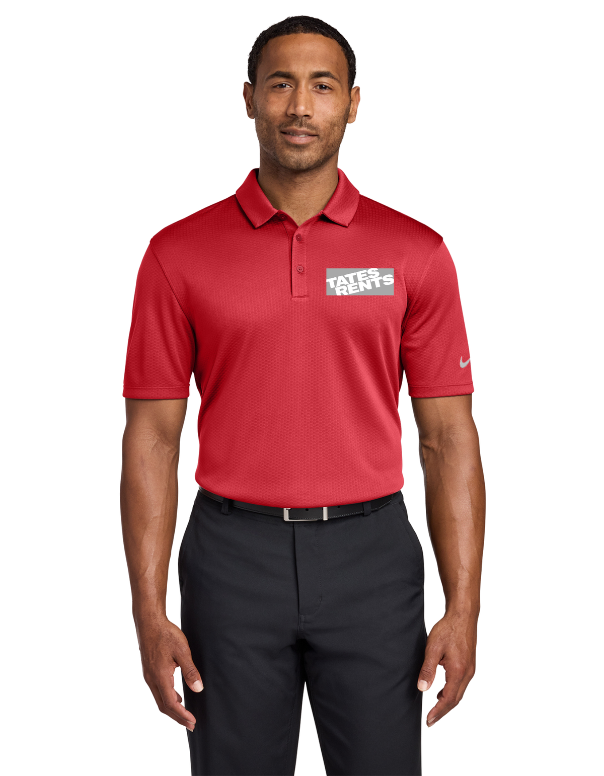 MANAGER'S CORNER - Nike Dri-Fit Hex Textured Polo (GYM RED)