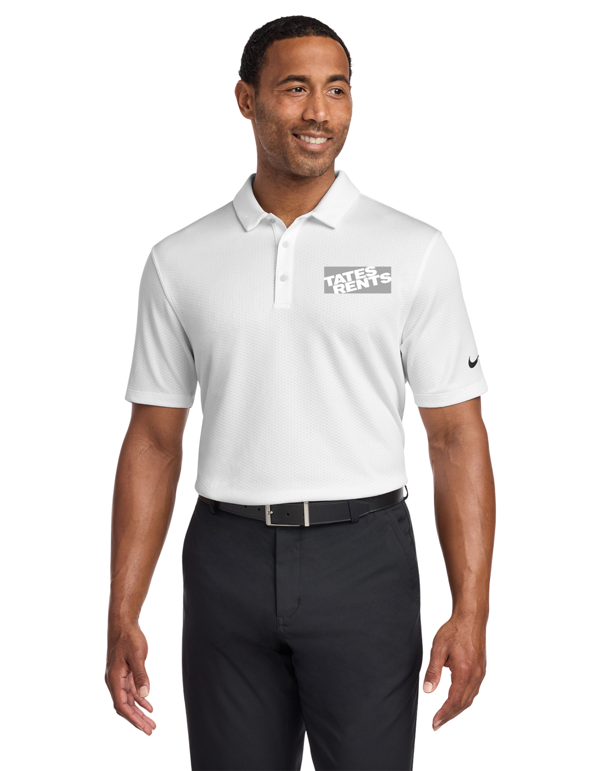 MANAGER'S CORNER - Nike Dri-Fit Hex Textured Polo (WHITE)