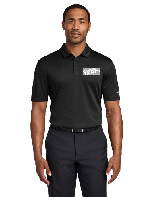 MANAGER'S CORNER - Nike Dri-Fit Hex Textured Polo (BLACK)