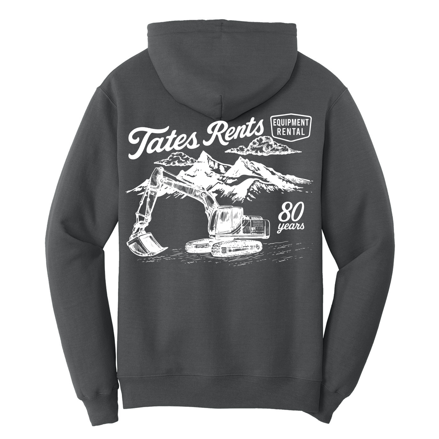 80 YEARS - Port & Co™ **TALL** Core Fleece Pullover Sweatshirt - CHARCOAL