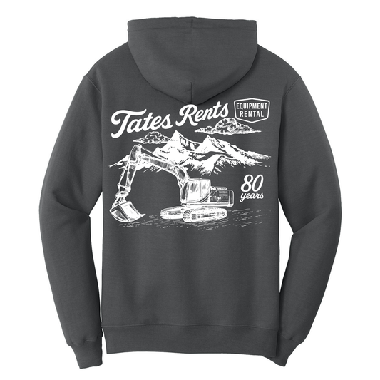 80 YEARS - Port & Co™ **TALL** Core Fleece Pullover Sweatshirt - CHARCOAL