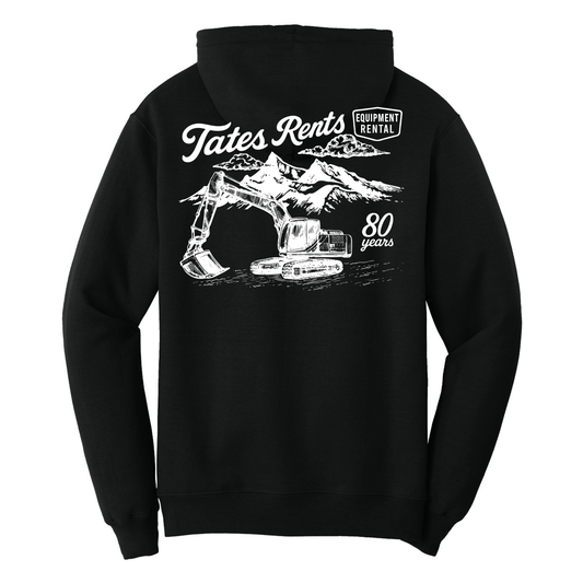 80 YEARS - Port & Co™ **TALL** Core Fleece Pullover Sweatshirt - JET BLACK