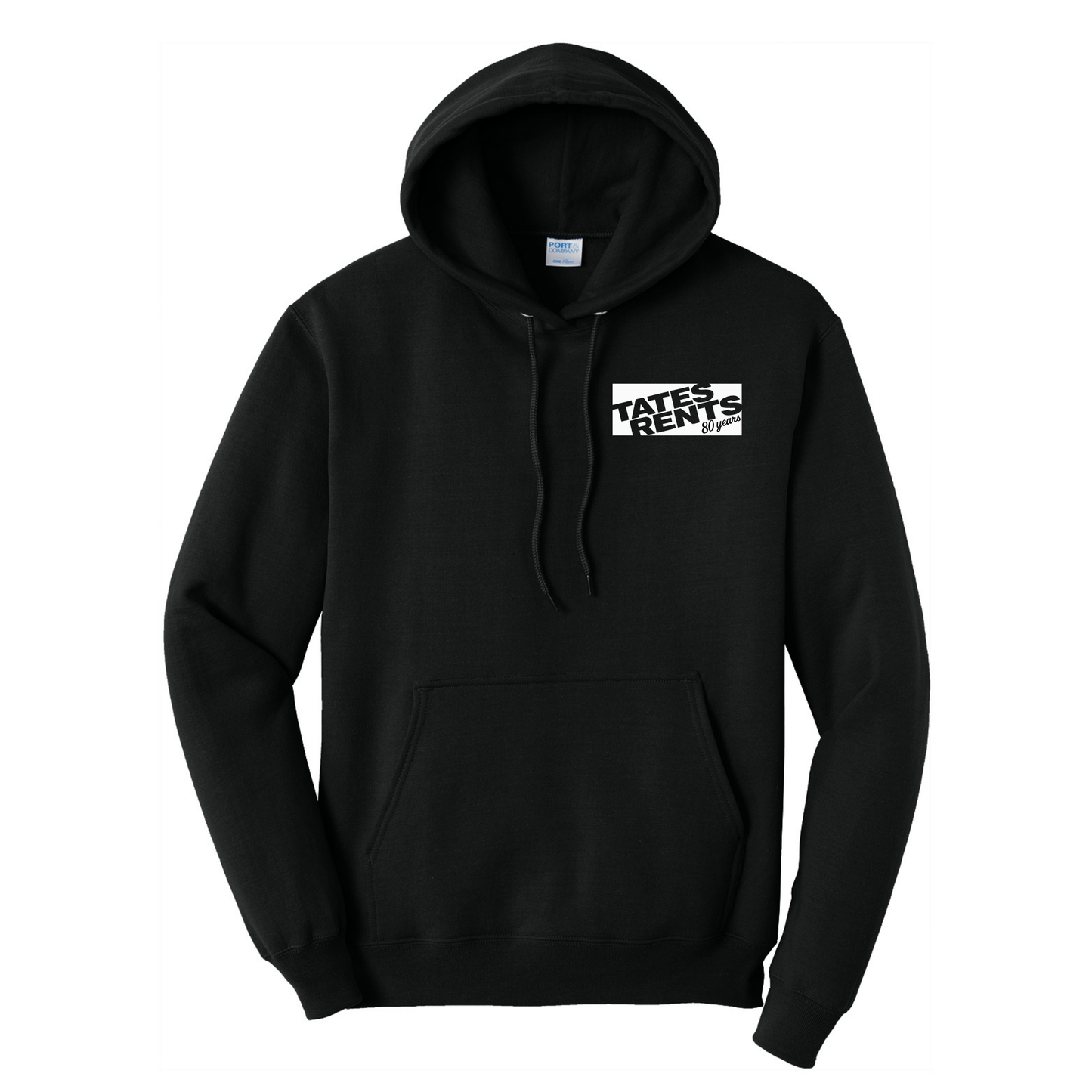 80 YEARS - Port & Co™ **TALL** Core Fleece Pullover Sweatshirt - JET BLACK