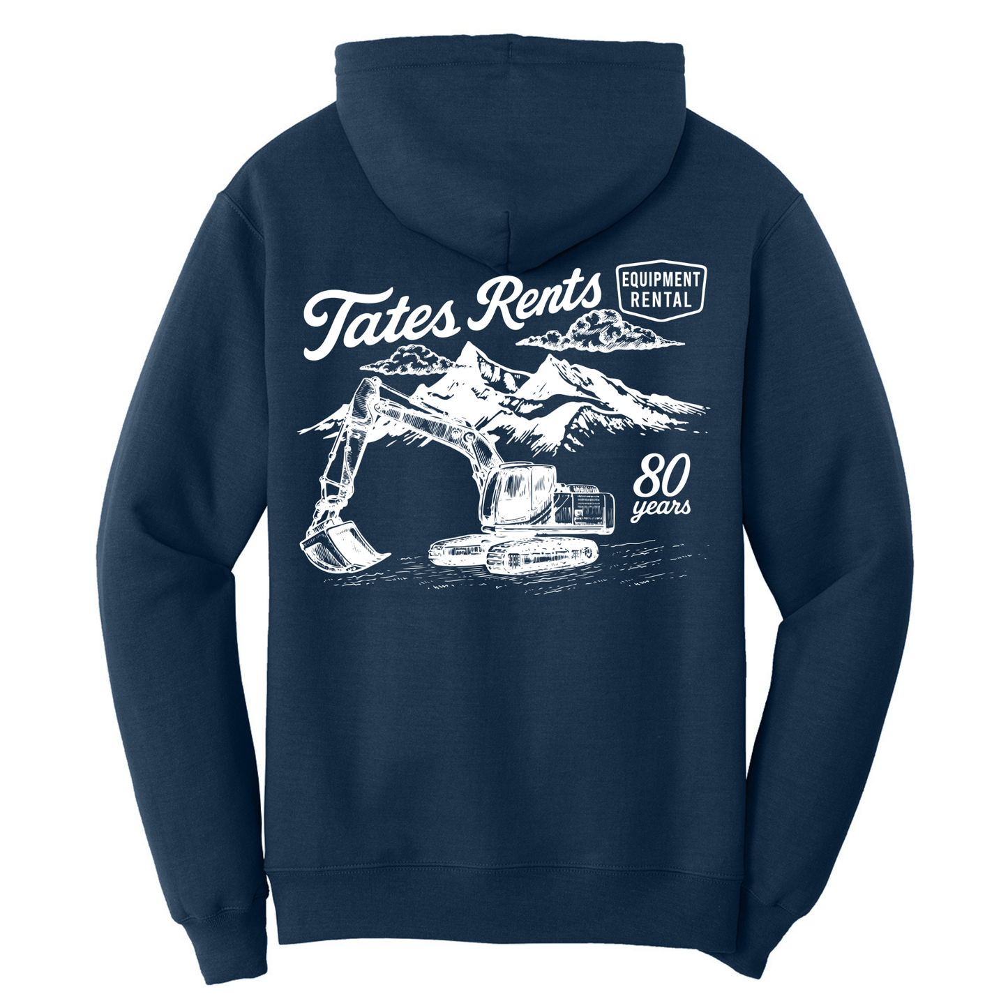 80 YEARS - Port & Co™ **TALL** Core Fleece Pullover Sweatshirt - NAVY