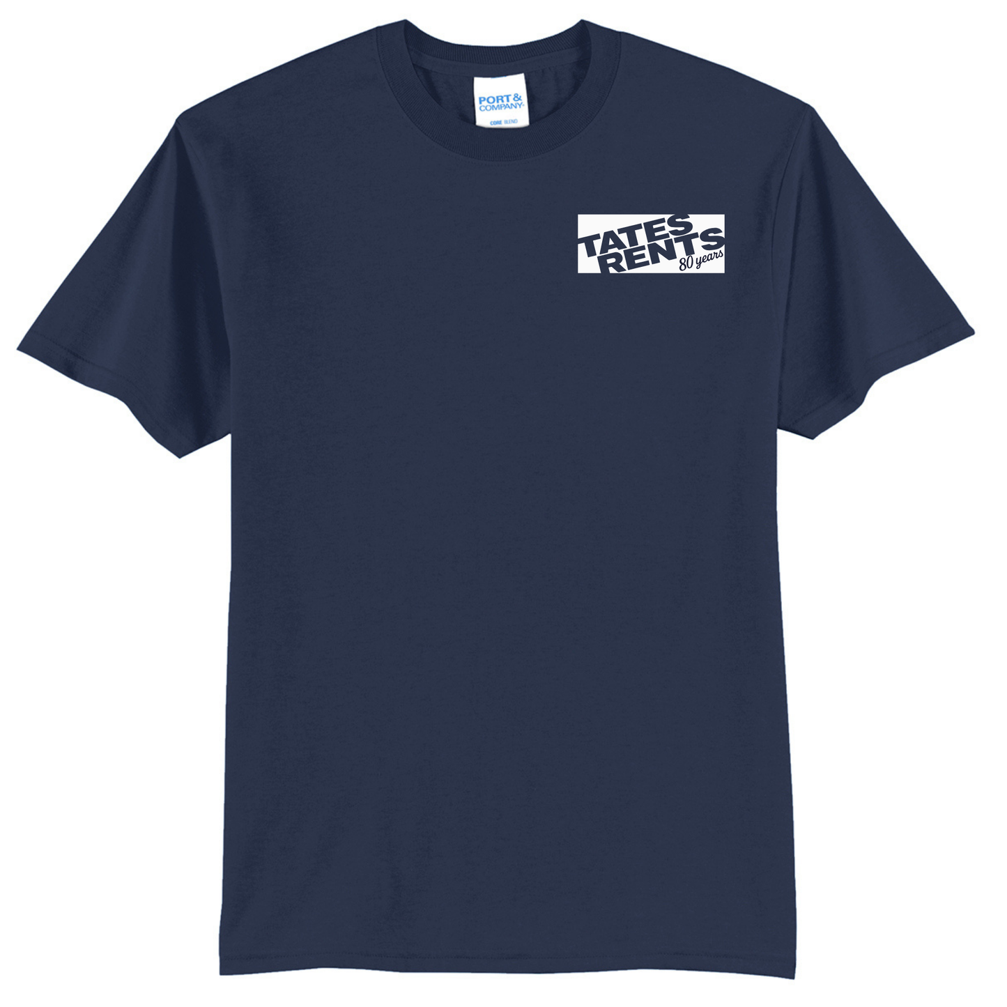 80 YEARS - Port & Co™ **TALL** Core Blend Tee - NAVY