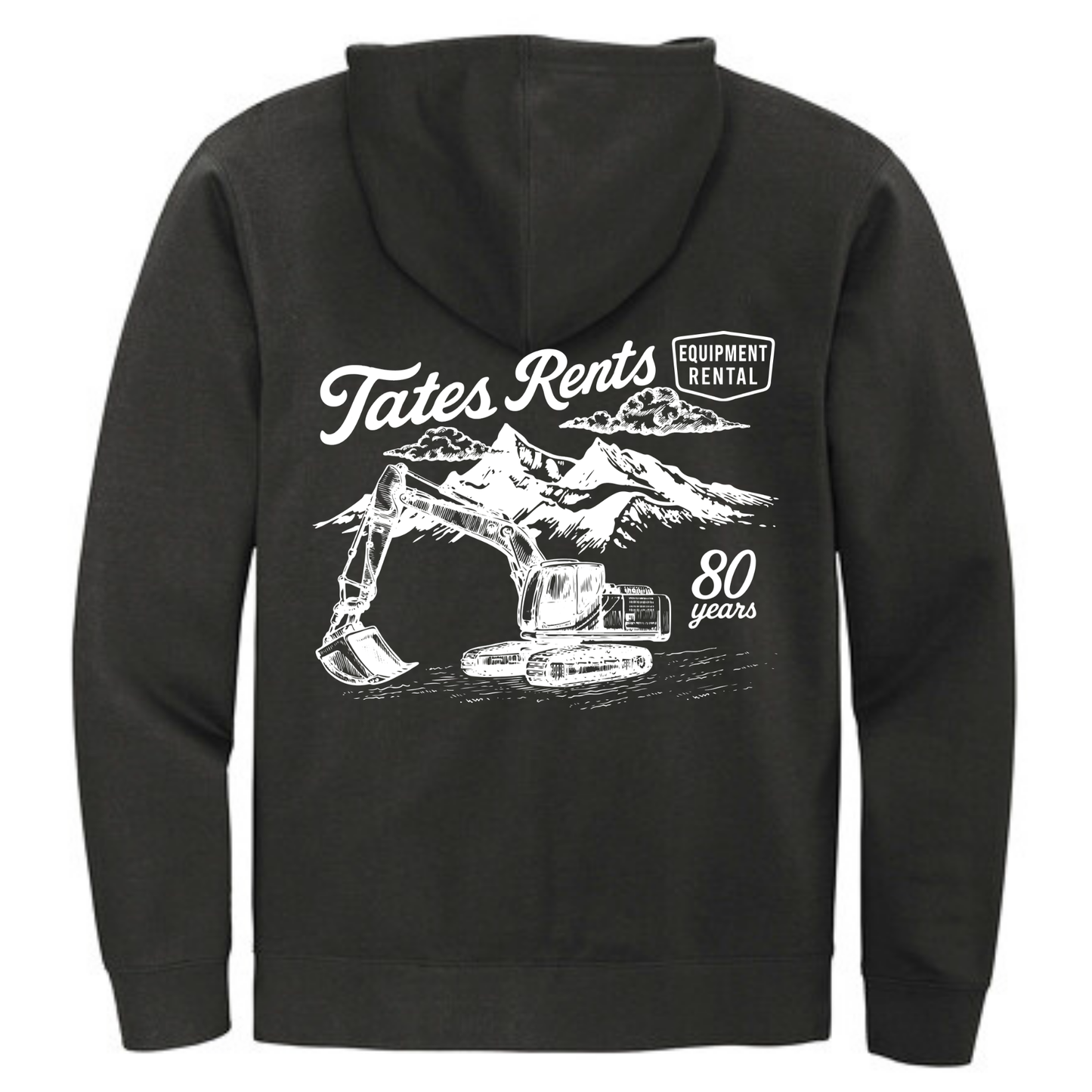 80 YEARS - District® V.I.T.™ Fleece Full-Zip Hoodie - BLACK