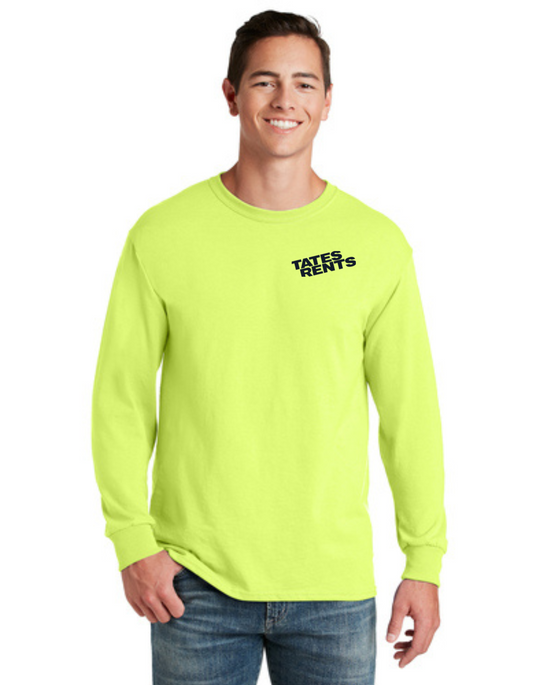 Tates Long Sleeved Tshirt - High Vis - Safety Yellow